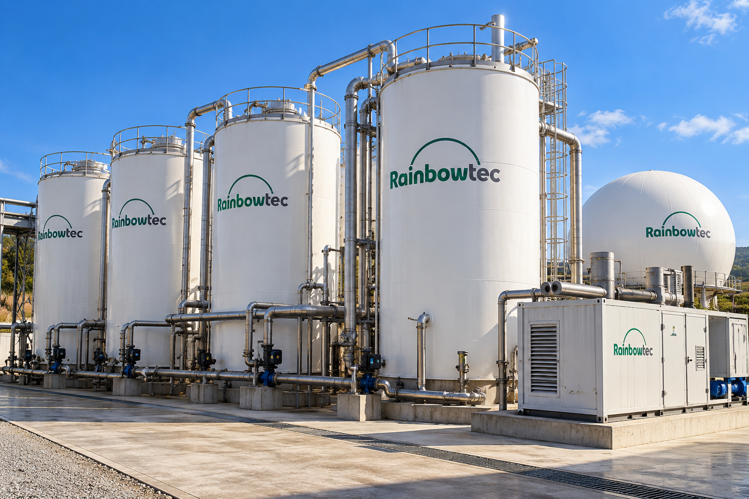 Anerobic reactors system for biogad production from organic waste